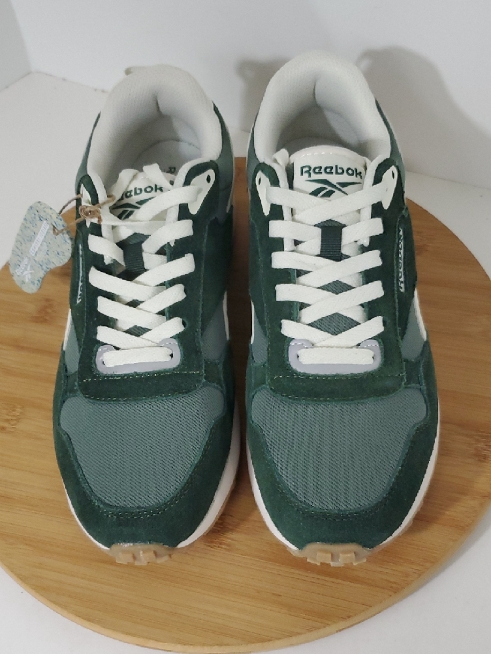 Reebok Men's Drive Dark Green White Retro Sneaker Gum Sole NWT Size 8.5 - Picture 3 of 9
